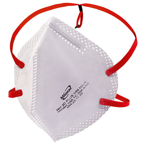 Magnum NIOSH N95 Respirator with Clasp Adjustable Headbands