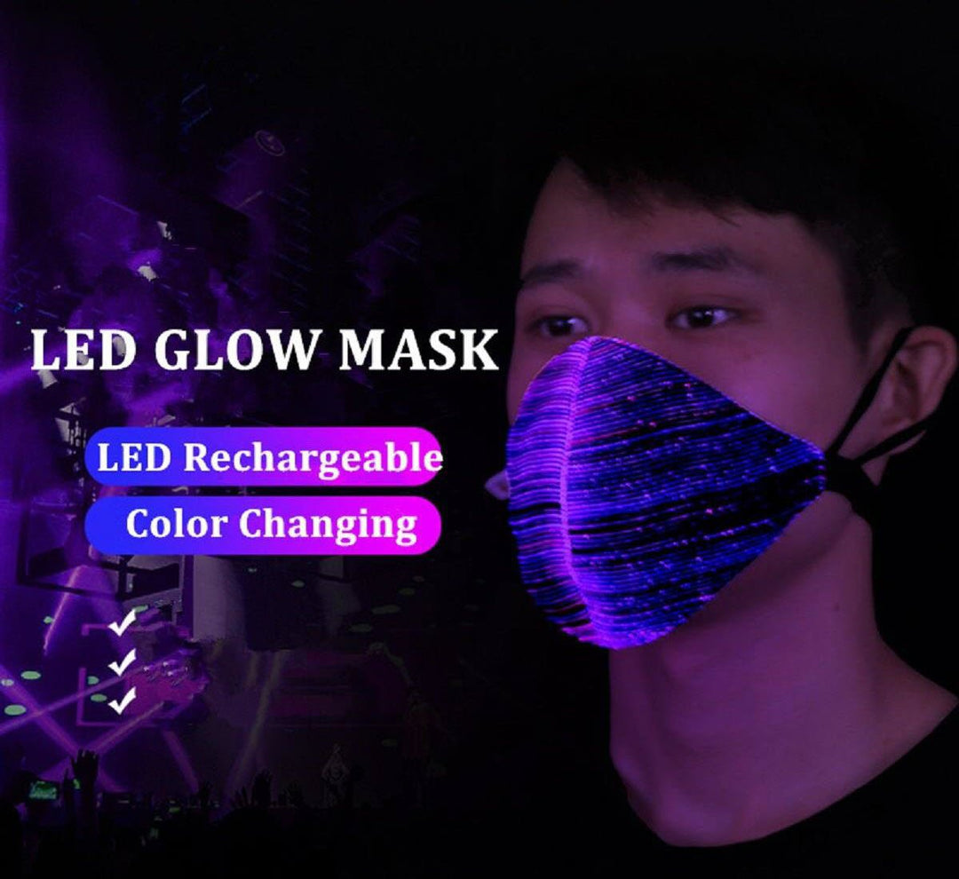 LED Light-Up Glow Mask -With 7 Color Glow Mode! – Connecticut Biotech